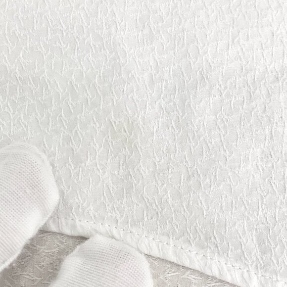 Louis Vuitton White Textured Long Sleeve Button-Up Shirt XS Made In France - Picture 6 of 7